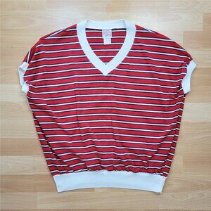 90s Ginnis Girl Red, White, and Blue Top | Size: Large